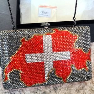 LeoBella Coutire original clutch with Swarovski cristals